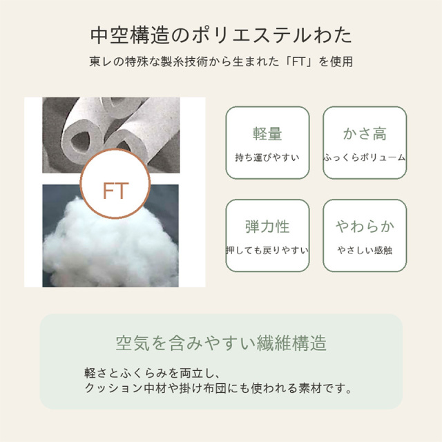 ポリエステルヌードクッション